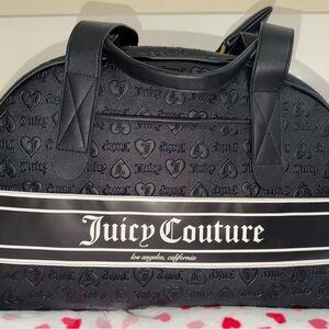 Juicy Couture Embossed Black Travel Bag